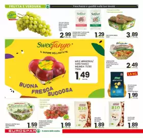 Volantino Eurospar settimana 37 Pagina 8: WELLNESS MIX FATINA BIO 100G €1,89, UVA DA TAVOLA BIANCA DESPAR €2,99