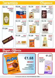 Volantino Caramico Pagina 21: Falcone rombi con farina e fiocchi di mais €1,53, Lavazza Bourbon Classico €2,10