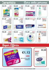 Volantino Caramico Pagina 29: Lines intervallo Lady €1,83, Tempo fazzeletti pelli sensibili €1,32