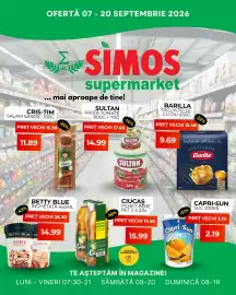 Catalog Simos Pagină 1: Ciucas pchet bere pet €15,99, Capri-Sun suc €2,19