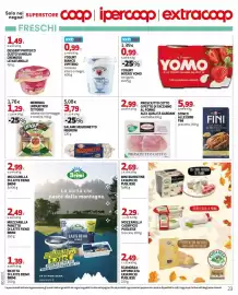 Volantino Extracoop Pagina 23: Yogurt bianco vipiteno €0,99, Salame con formaggio e crostini Citterio €1,29