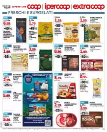 Volantino Extracoop Pagina 25: Nutella croissant €3,19, Chicken Burger Findus €1,99