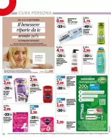 Volantino Extracoop Pagina 28: Pasta del Capitano €0,99, Salvaslip plus large carefree €2,99
