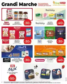 Volantino Extracoop Pagina 4: Plasmon, Lindt Tavolette Gamme Bleue E Bag Choco Wafer