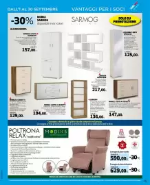 Volantino Extracoop Pagina 49: Poltrona relax modello celeste Modixs €590,00, Libreria modulare Sarmog €217,00