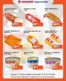 Catalog Unicarm Pagină 2: Unicomm pastrama din piept de pui €59,19, Unicam sunca presata cu piept de pui €36,59