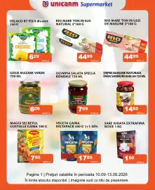 Catalog Unicarm Pagină 3: Defne masline naturale fara samburi €14,65, Rio mare ton in suc natural €44,99