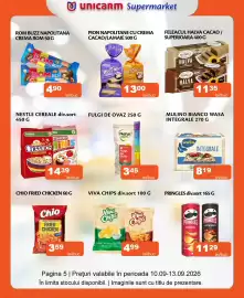 Catalog Unicarm Pagină 7: Wasa integrale €8,19, Pion napolitane cu crema €13,00