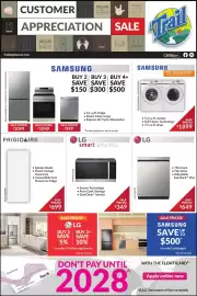 Trail Appliances flyer week 37 Page 1