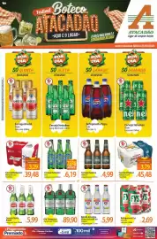 Folheto Atacadão Página 1: Smirnoff - bebida alcoólica mista ice €5,99, Cerveja - cerveja €39,48