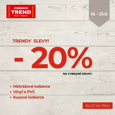 Koberce Trend leták (platné do 23-09)