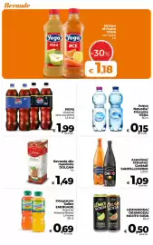 Volantino Ipercoop Radenza Pagina 49: Pepsi classica/zero zucchero €1,99, Aranciata/Chinotto/Cocktail Sanpellegrino €1,09