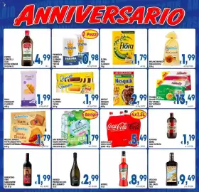 Volantino DEM Pagina 2: Nestlé Nesquik cereali €2,99, Riondo Prosecco Doc Millesimato €2,99