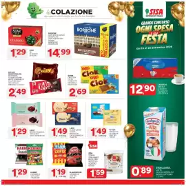 Volantino Sisa Pagina 15: Kit Kat/Lion multipack €2,49, Haribo caramelle vari gusti €1,29