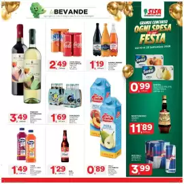 Volantino Sisa Pagina 21: Tomarchio chinotto gassosa spuma €1,69, Coca Cola/Fanta/Sprite €2,49