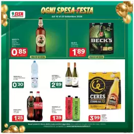 Volantino Sisa Pagina 6: Beck's Original €1,89, Coca Cola vari tipi €1,25