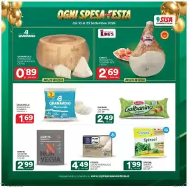 Volantino Sisa Pagina 7: Granarolo Formaggio Quattrocento L'Etto €0,89, Frosta cuori di merluzzo d'alaska €4,49