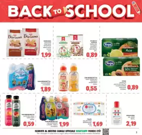 Volantino Eté Pagina 3: San Benedetto the deteinato €1,99, San Benedetto Acqua Baby €1,89