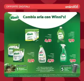 Volantino Eté Pagina 34: Winni's Gel Lavastoviglie €4,79, Winni's ammorbidente argan - fiori €3,29
