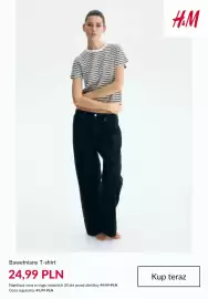 H&M gazetka tydzień 37 Strona 3: Bawełniany T-shirt H & M €24,99