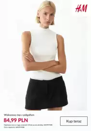 H&M gazetka tydzień 37 Strona 7: Wiskozowy top z półgolfem H & M €84,99
