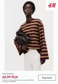 H&M gazetka tydzień 37 Strona 9: Top z kieszonką H & M €69,99