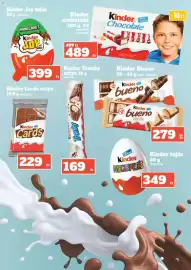 Vil-For akciós újság hét 37 Oldal 10: Kinder Joy tojás €399,00, Kinder chocolate €489,00