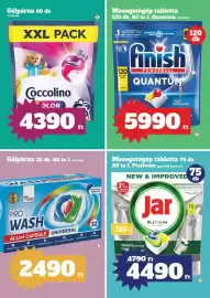 Vil-For akciós újság hét 37 Oldal 18: Pro wash universal €2.490,00, Coccolino gélparna €4.390,00