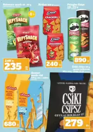 Vil-For akciós újság hét 37 Oldal 8: Vepy snack €235,00, Pringles chips €890,00