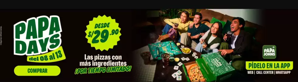 Catálogo Papa John's semana 37 Página 1