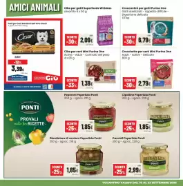Volantino Coop Trentino Pagina 19: Cibo per cani Mini Purina One Active - Adult - Controllo del peso €1,39