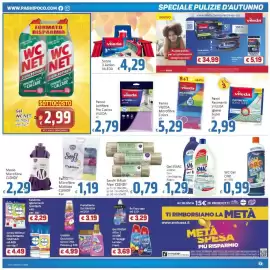 Volantino Paghi Poco Pagina 3: Gel SMAC con Candeggina, Bagno €1,29, Sacchi Rifiuti Maxi Clendy €0,79