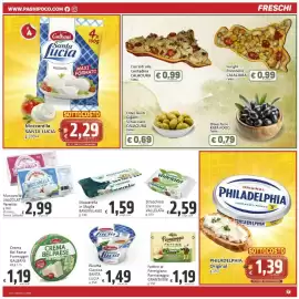 Volantino Paghi Poco Pagina 7: Mozzarella Valcolatte Panetto €2,99, Philadelphia Original €1,39
