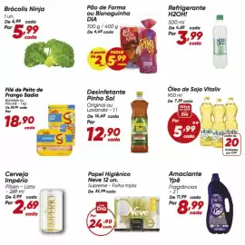 Tabloide Dia Página 3: Imperio - cerveja €2,69, Dia - pão de forma ou bisnaguinha €2,59