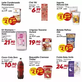 Tabloide Dia Página 5: Dia - batata palhou €25,90, Aurora - linguiça toscana €19,90