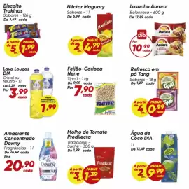 Tabloide Dia Página 7: Aurora - lasanha €10,90, Downy - amaciante concentrado €20,90
