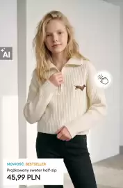 Sinsay gazetka tydzień 37 Strona 25: Prążkowany sweter half-zip €45,99