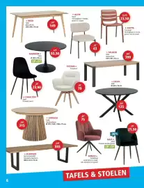 Weba folder Pagina 6: Alien stoel €43,00, Kuipstoel Tristan €79,00