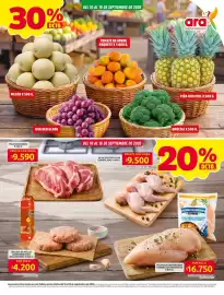 Catálogo Ara semana 37 Página 2: Libra - alas de pollo congeladas €9.500,00, Pechuga deshuesada congelada marinada €16.750,00
