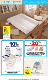 Catalogue Carrefour | LES BABYDAYS page 26: BEBE CONFORT mini toilettes €10,00, THERM&BABY Réducteur de WC "Kiddyloo" €16,90