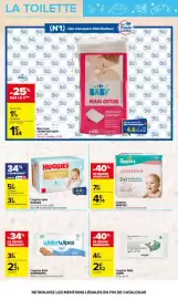 Catalogue Carrefour | LES BABYDAYS page 8: HUGGIES Lingettes bébé €1,99, Pampers Lingettes Sensitive €4,74
