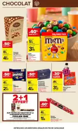 Catalogue Carrefour page 25: DAIM Billes chocolat caramel €3,32, Suchards Rochers €1,88