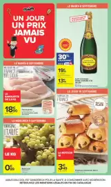 Catalogue Carrefour page 4: Filet de poulet €18,90, Pierre Chanoine Champagne €13,96