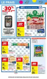 Catalogue Carrefour page 47: Carrefour Classic Lardons Fumés €1,48, Florette Mâche €0,91
