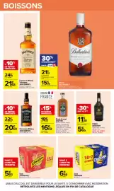 Catalogue Carrefour page 55: ISAUTIER Rhum Arrangé €16,02, JACK DANIEL'S Tennessee Whiskey €20,69