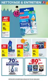 Catalogue Carrefour page 56: X-TRA Lessive liquide €2,14, SUN Liquide de rinçage €4,22