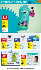 Catalogue Carrefour page 57: Sanex Gel douche €6,40, Kleenex Mouchoirs €3,10