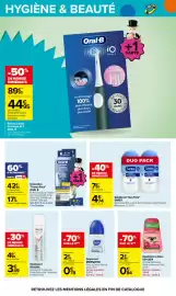 Catalogue Carrefour page 58: REXONA Déodorant €3,49, Oral-B Brossettes €17,16