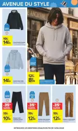Catalogue Carrefour page 74: Tex Sweat homme zippé €14,99, Tex Sweat fantaisie homme €14,99