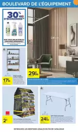 Catalogue Carrefour page 82: ARTIS Étagère charges lourdes 5 tablettes €17,99, FJORDA Panneau décoratif 240 x 60 cm €29,99